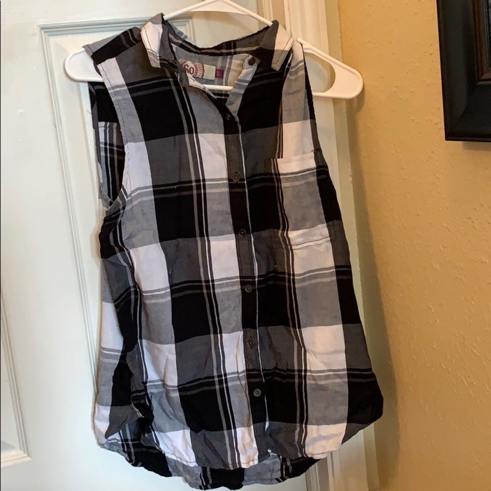Flannel tank top